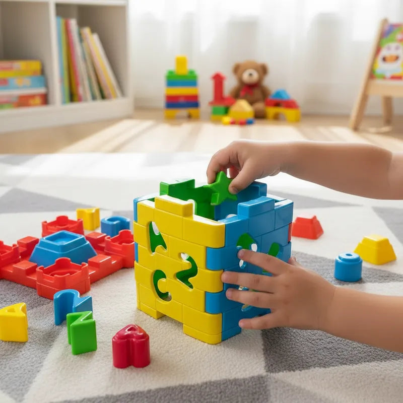 Castelinho Didático Infantil – Brinquedo Educativo com Letras e Números para Desenvolvimento