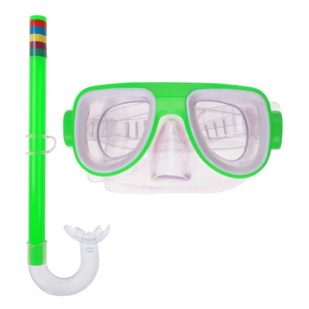Óculos de Natação Infantil Ajustável – Máscara + Snorkel e Mergulho para Meninos e Meninas