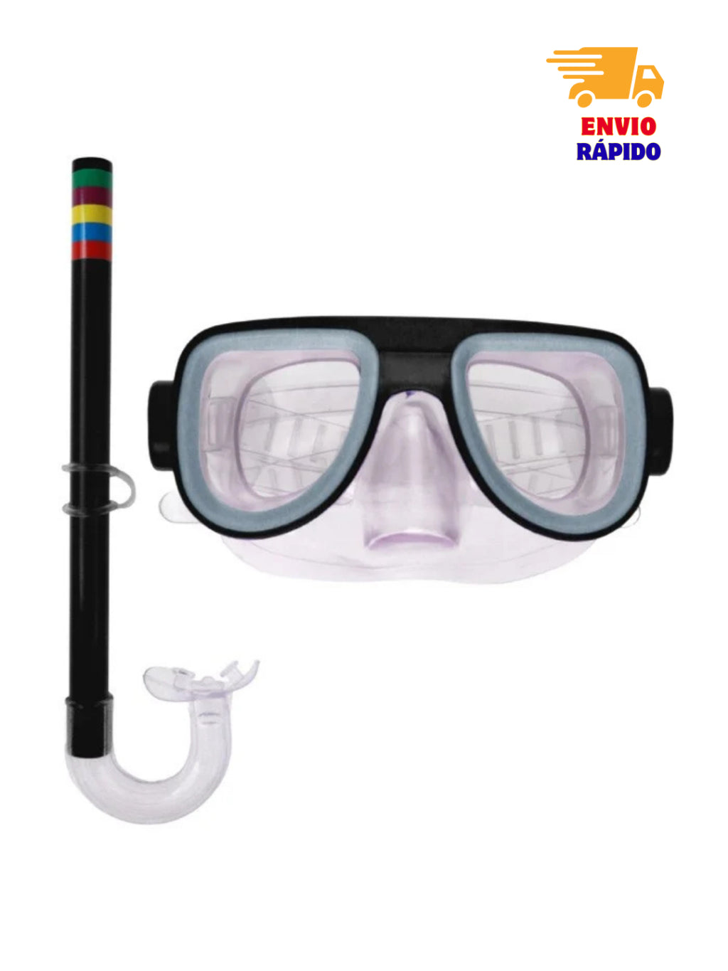 Óculos de Natação Infantil Ajustável – Máscara + Snorkel e Mergulho para Meninos e Meninas