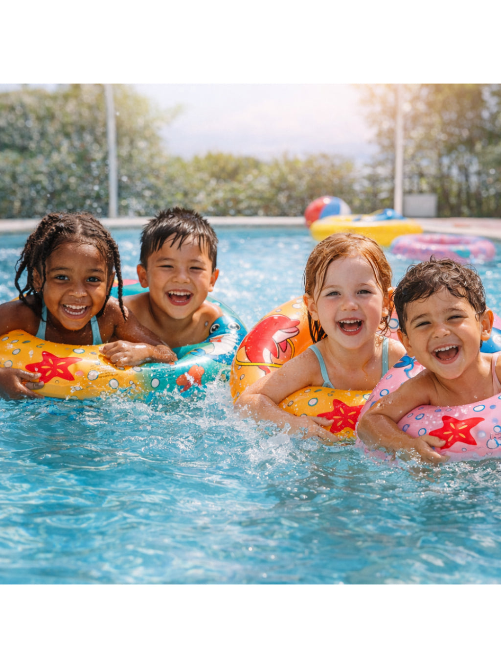 Bóias Infantil Infláveis Para Piscina Praia Verão Circular Infanfil  44cm
