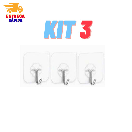 Ganchos Adesivos Parede Multi Funcional Autocolante Casa Cozinha Quarto Geral