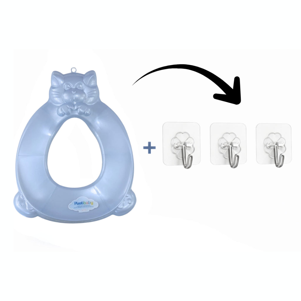 Kit Redutor de Assento Sanitário Infantil com Suporte  – Assento de Vaso Infantil Menino e Menina