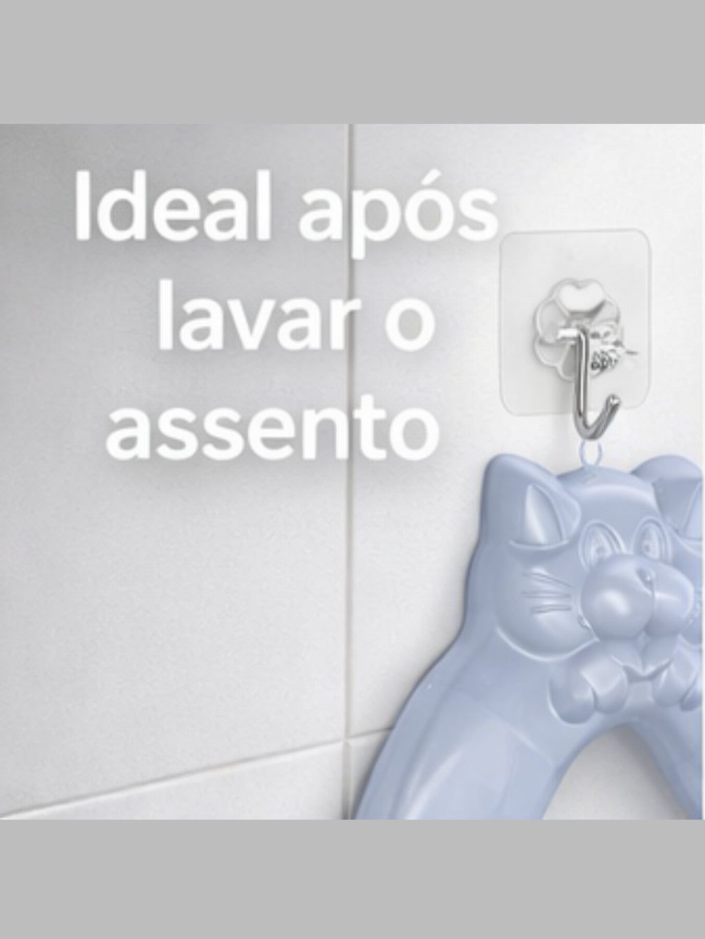 Kit Redutor de Assento Sanitário Infantil com Suporte  – Assento de Vaso Infantil Menino e Menina