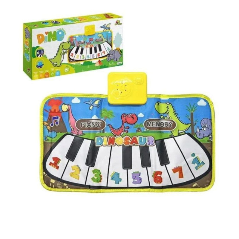 Piano Musical Infantil Dino – Brinquedo Educativo com Sons, Teclas e Luzes | Meninos e Meninas