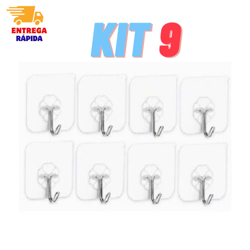 Ganchos Adesivos Parede Multi Funcional Autocolante Casa Cozinha Quarto Geral