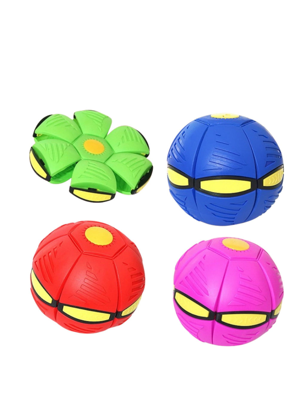 Bola Mágica Voadora com LED 2 em 1 | Bola Maluca que Vira Disco | Brinquedo Infantil e Pet