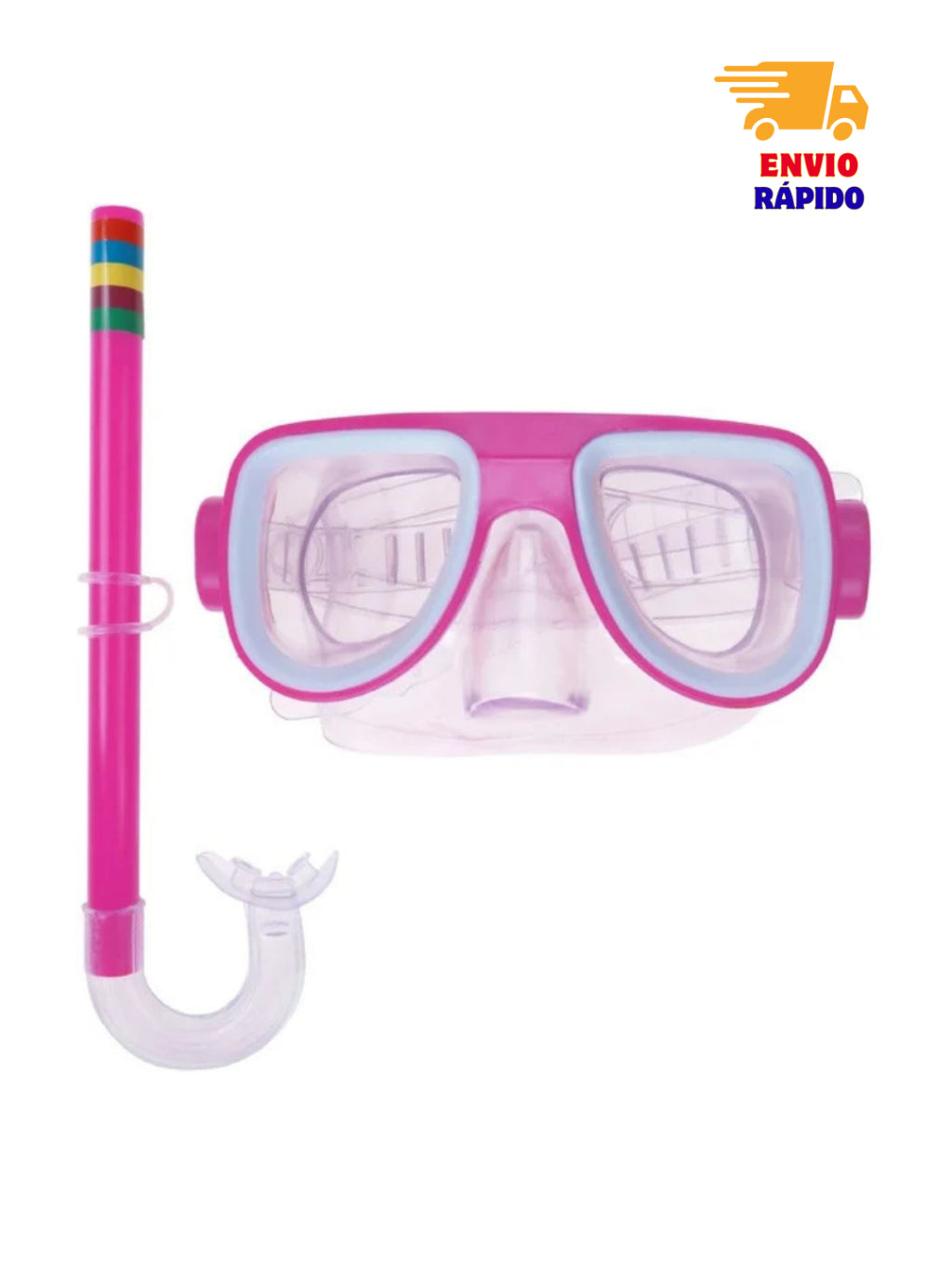 Óculos de Natação Infantil Ajustável – Máscara + Snorkel e Mergulho para Meninos e Meninas