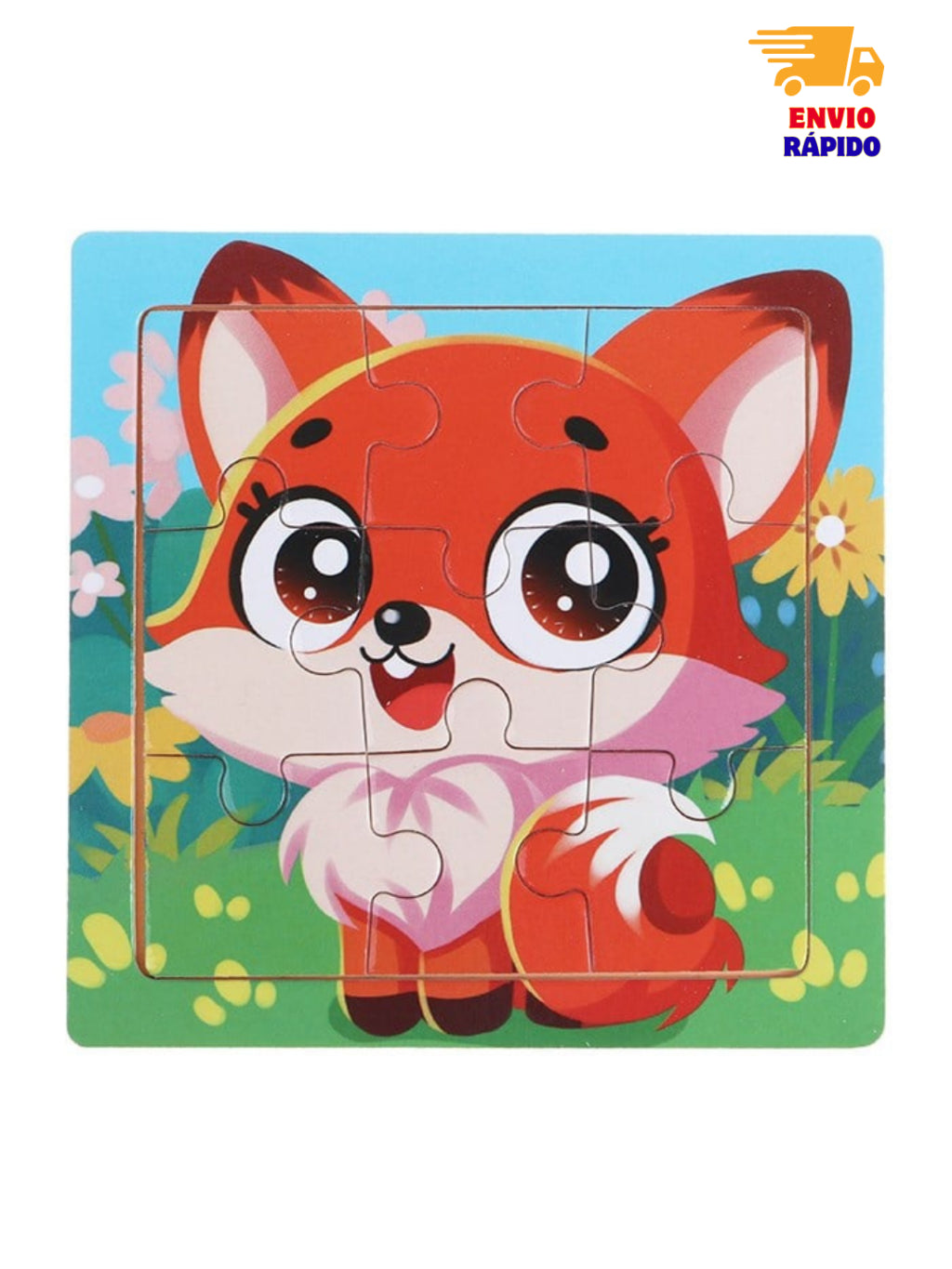 Quebra-Cabeça Infantil em MDF 11cm – Educativas, Coloridas e Seguras para Crianças 3 - 5 anos