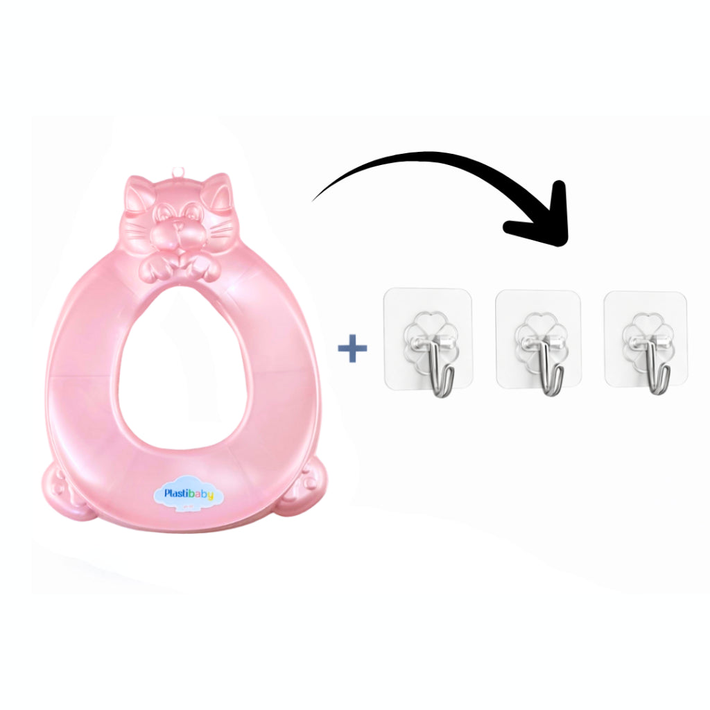 Kit Redutor de Assento Sanitário Infantil com Suporte  – Assento de Vaso Infantil Menino e Menina