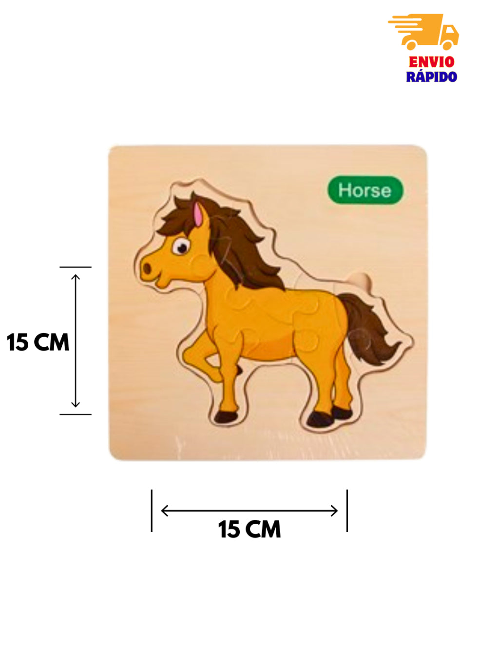 Kit 5/3/7 Quebra-Cabeças 3D Animais Sortidos – Jogo Educativo Infantil em MDF Meninos e Meninas