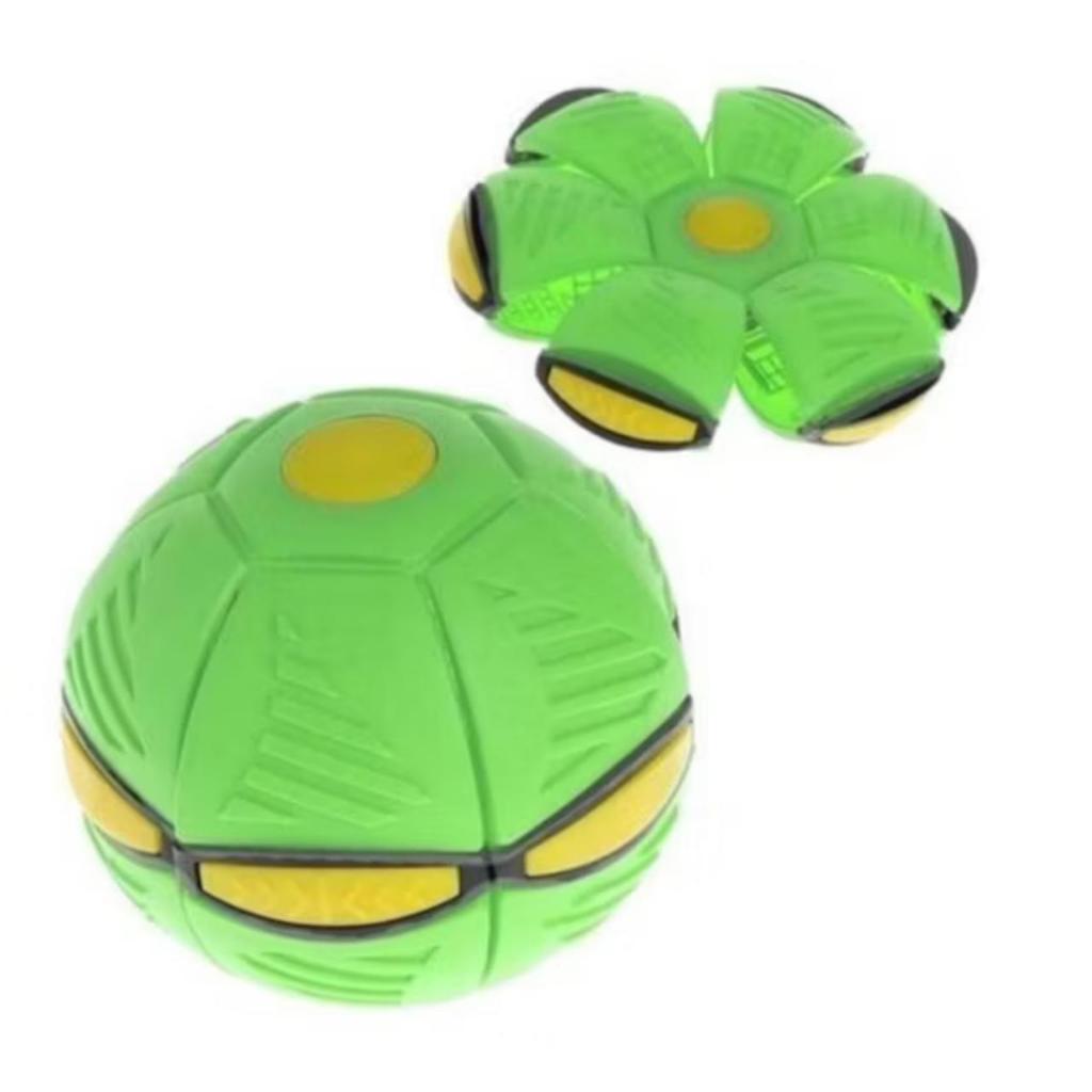 Bola Mágica Voadora com LED 2 em 1 | Bola Maluca que Vira Disco | Brinquedo Infantil e Pet