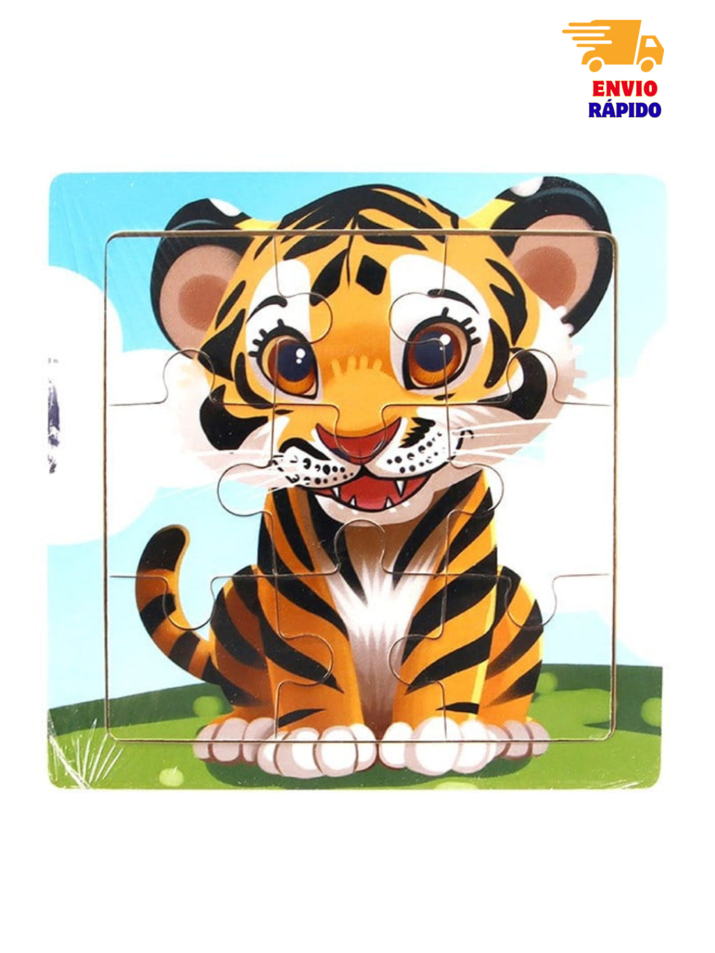Quebra-Cabeça Infantil em MDF 11cm – Educativas, Coloridas e Seguras para Crianças 3 - 5 anos