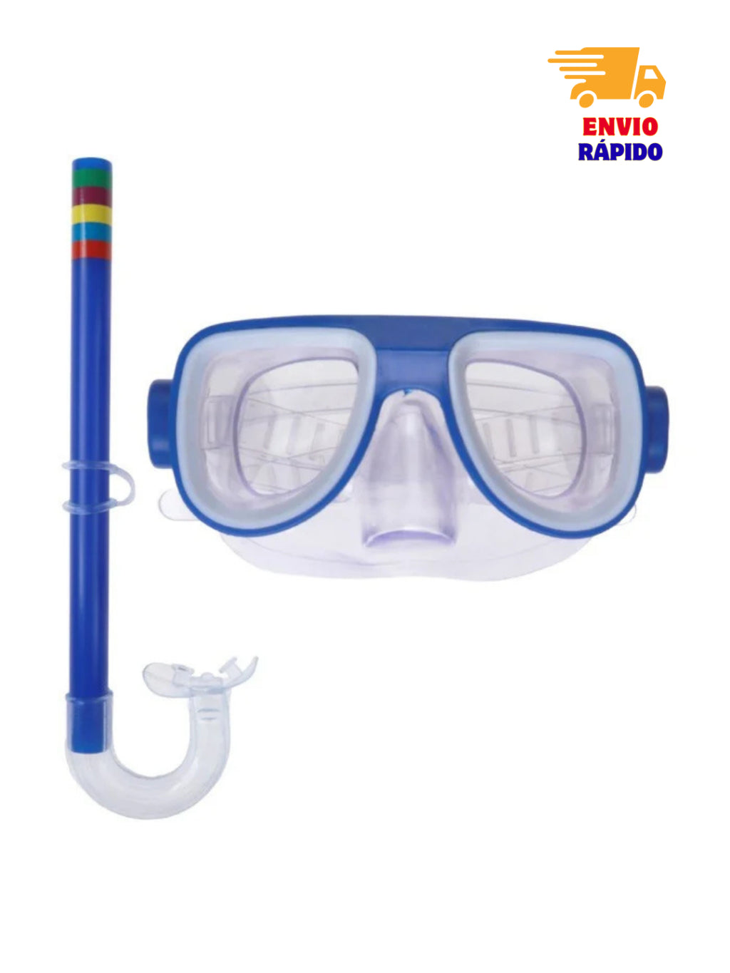 Óculos de Natação Infantil Ajustável – Máscara + Snorkel e Mergulho para Meninos e Meninas